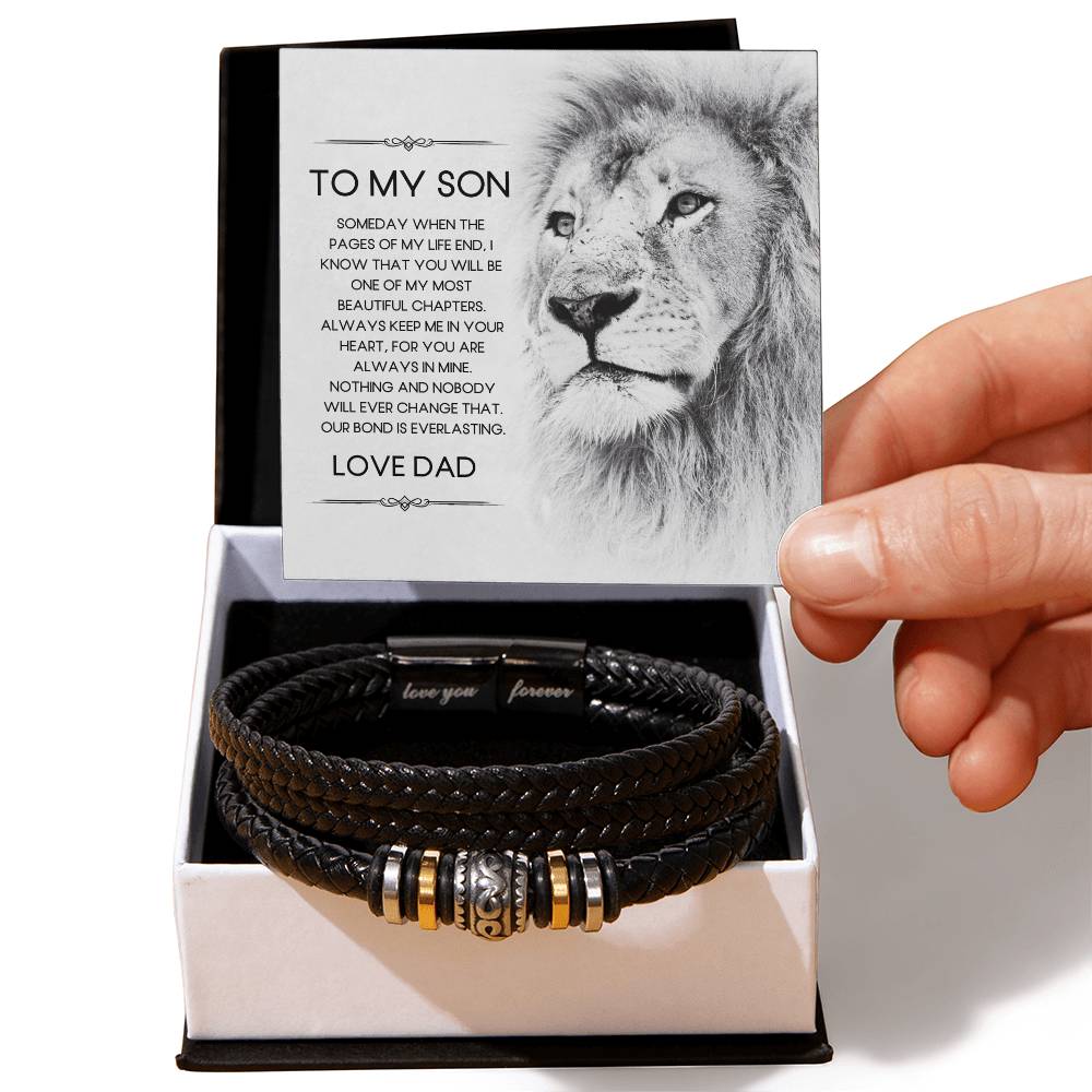 To My Son | From Dad | Our Bond | Forever Bracelet