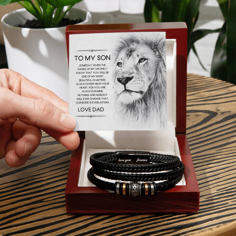 To My Son | From Dad | Our Bond | Forever Bracelet