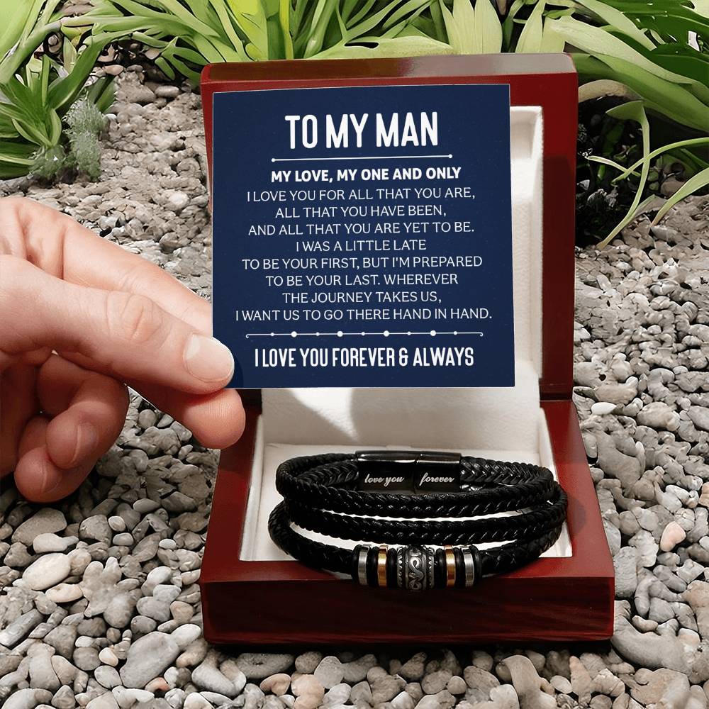 To My Man | Wherever The Journey Takes Us | Love You Forever Bracelet