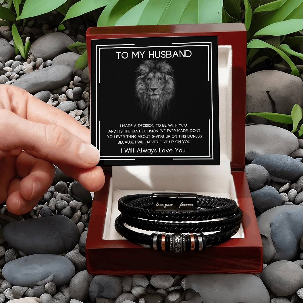 To My Husband | Best Decision | Love You Forever Bracelet