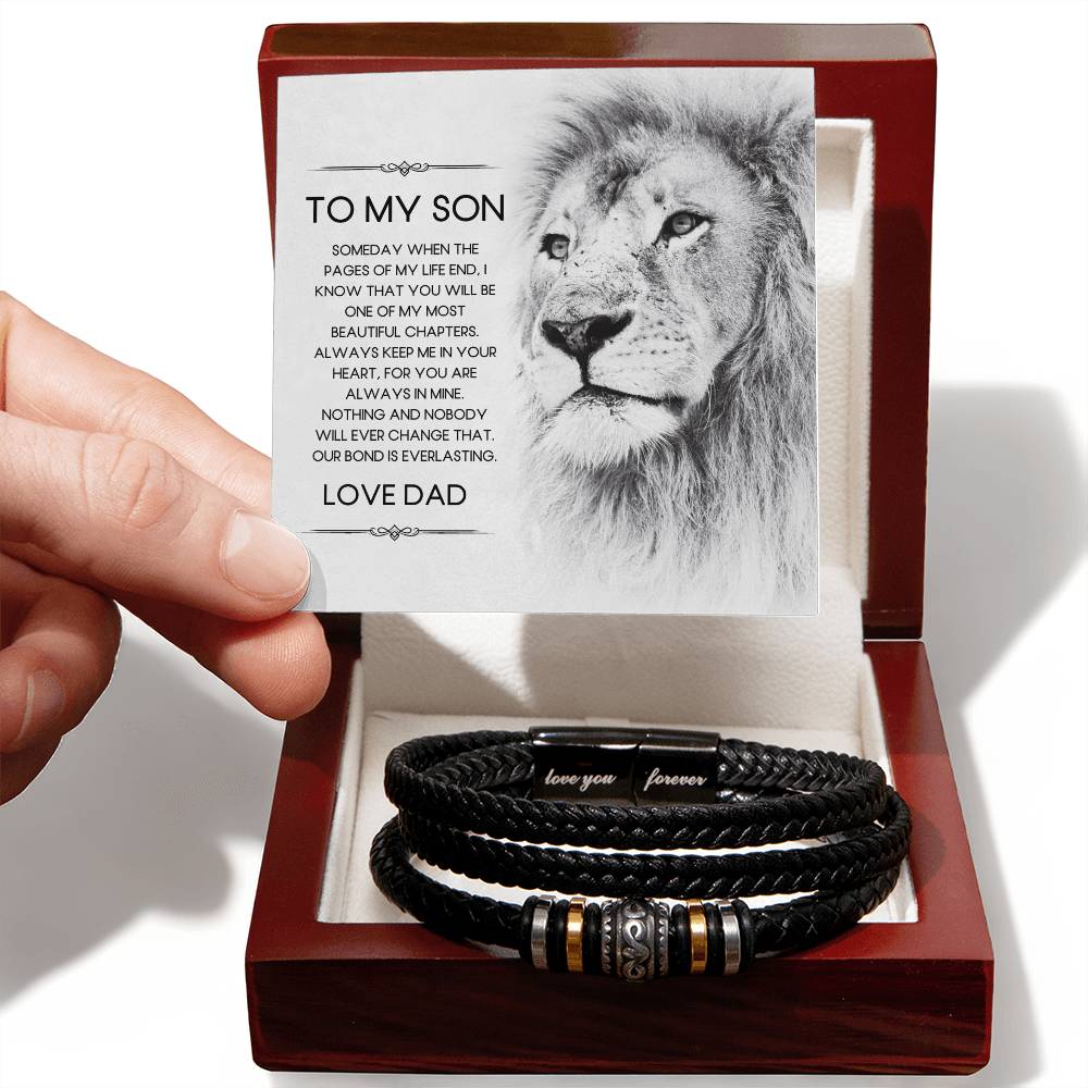 To My Son | From Dad | Our Bond | Forever Bracelet