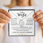 My Wife |  I Can't Live Without You | Forever Love Necklace