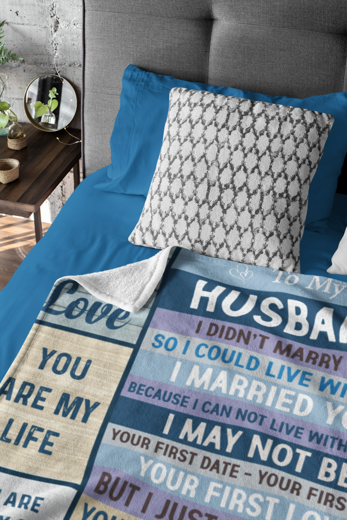 To My Husband | You Are My Life | Keepsake Blanket