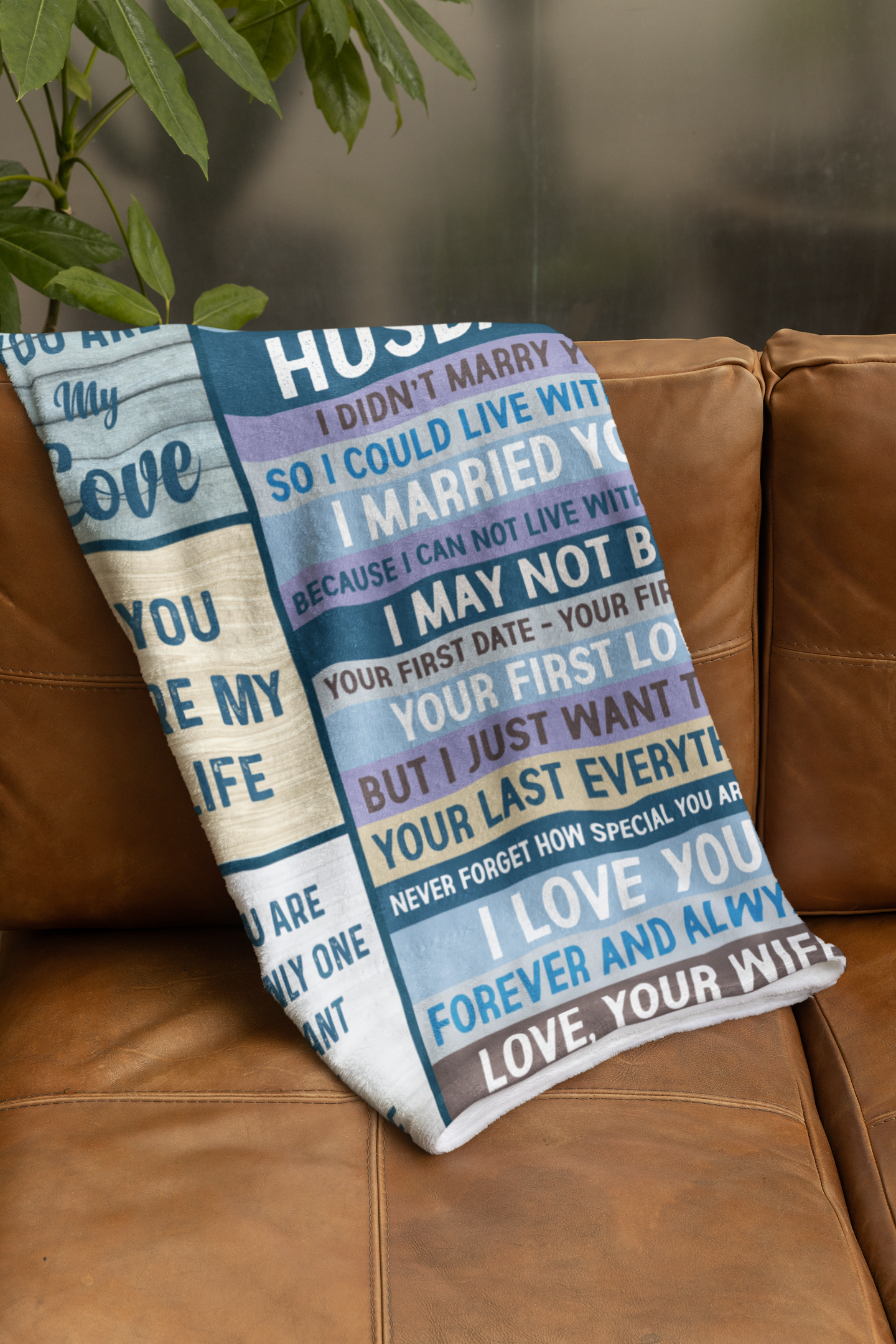 To My Husband | You Are My Life | Keepsake Blanket