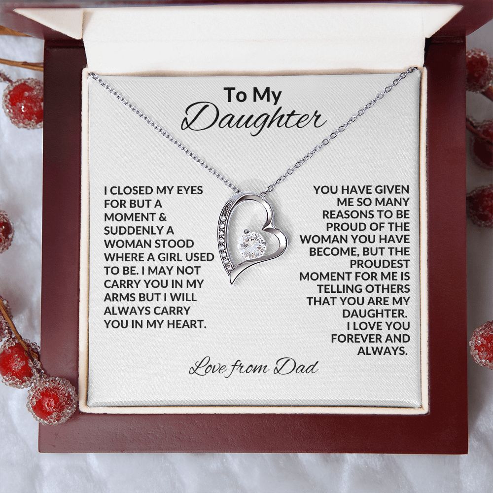 My Daughter| In My Heart - Forever Love Necklace