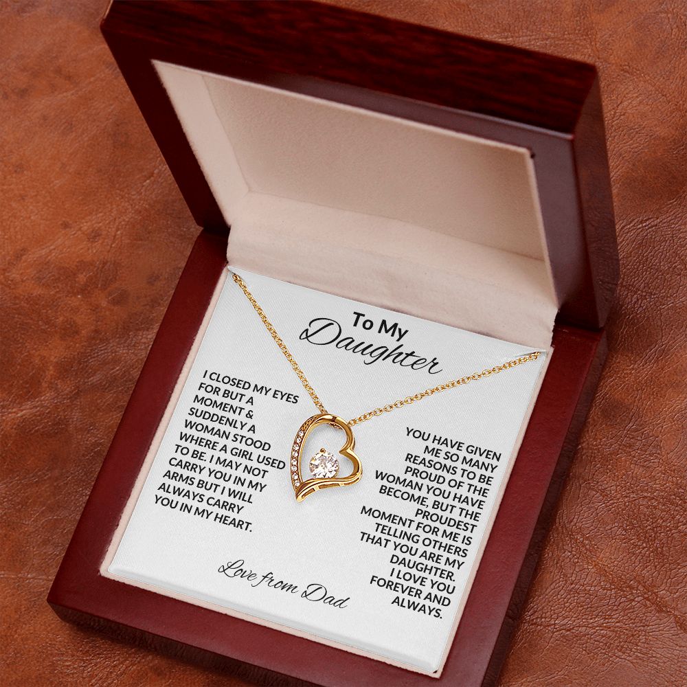 My Daughter| In My Heart - Forever Love Necklace