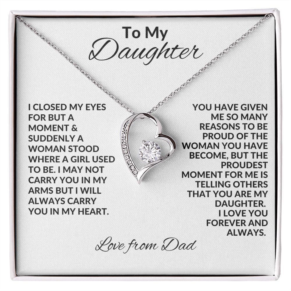 My Daughter| In My Heart - Forever Love Necklace