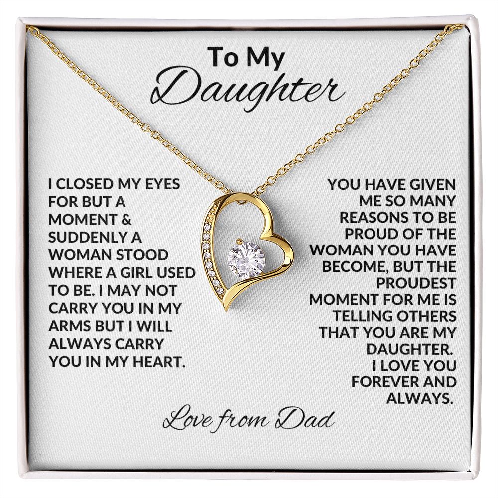 My Daughter| In My Heart - Forever Love Necklace