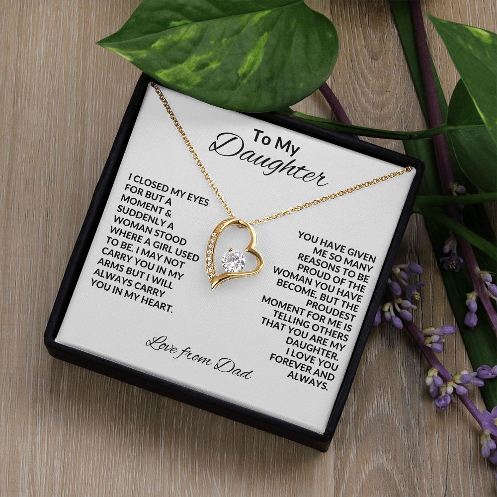 My Daughter| In My Heart - Forever Love Necklace