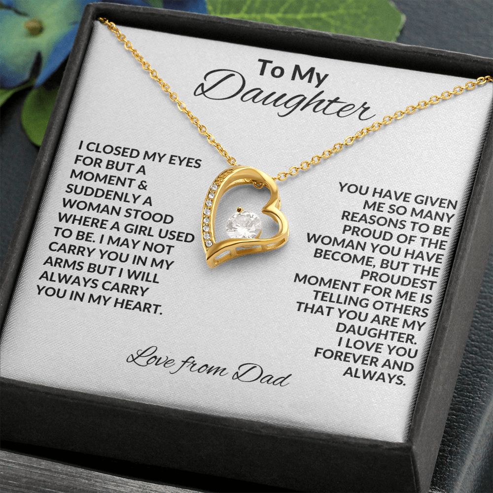 My Daughter| In My Heart - Forever Love Necklace